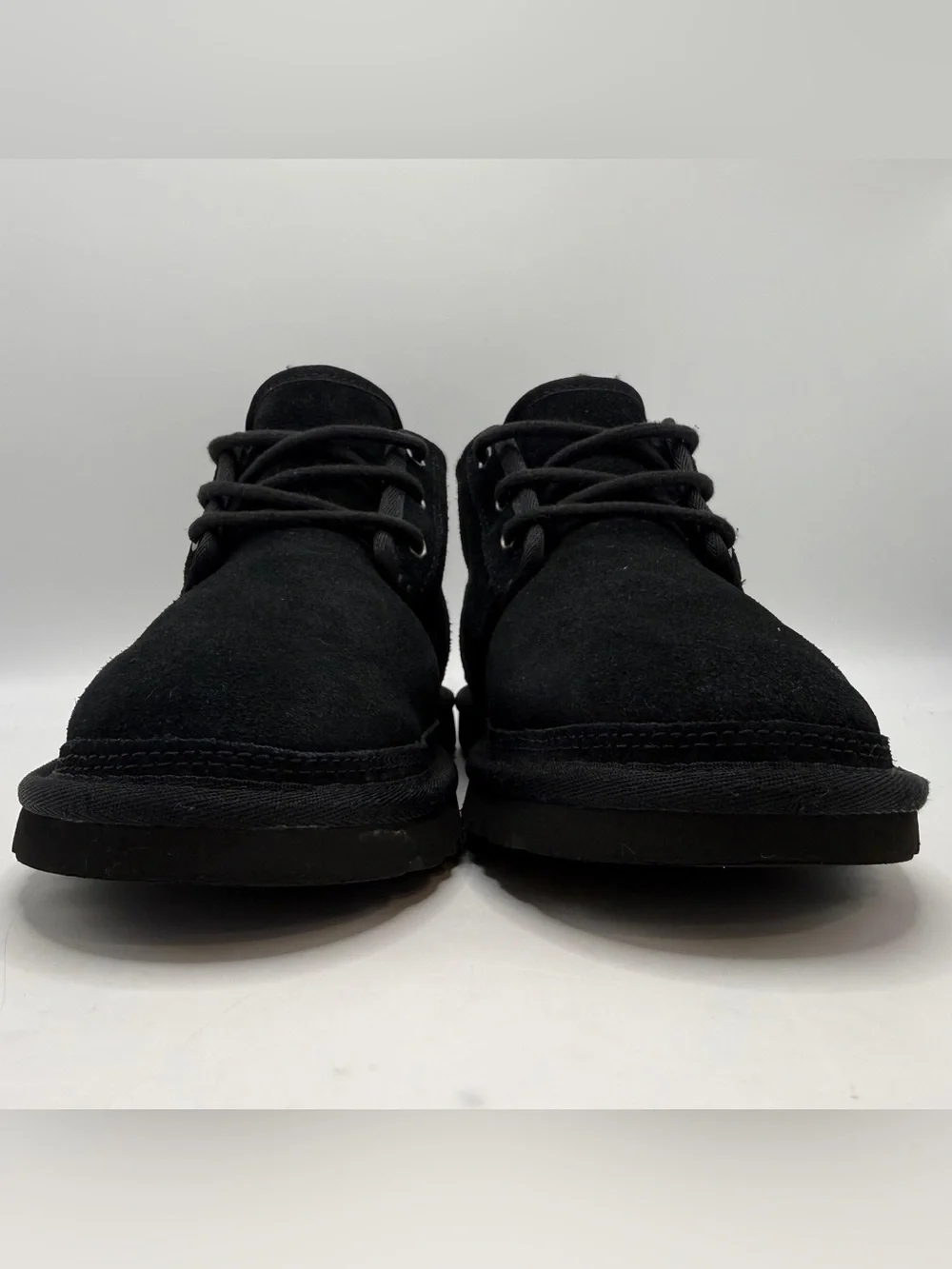UGG Neumel Men’s Size 8 Black Suede Shearling Lace Up Chukka Boots